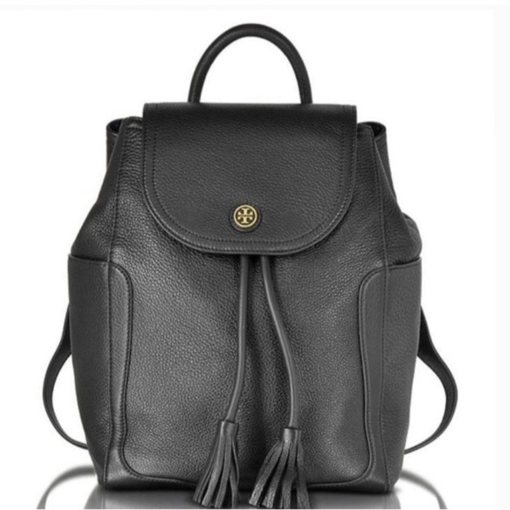 Tory Burch Black Leather Backpack